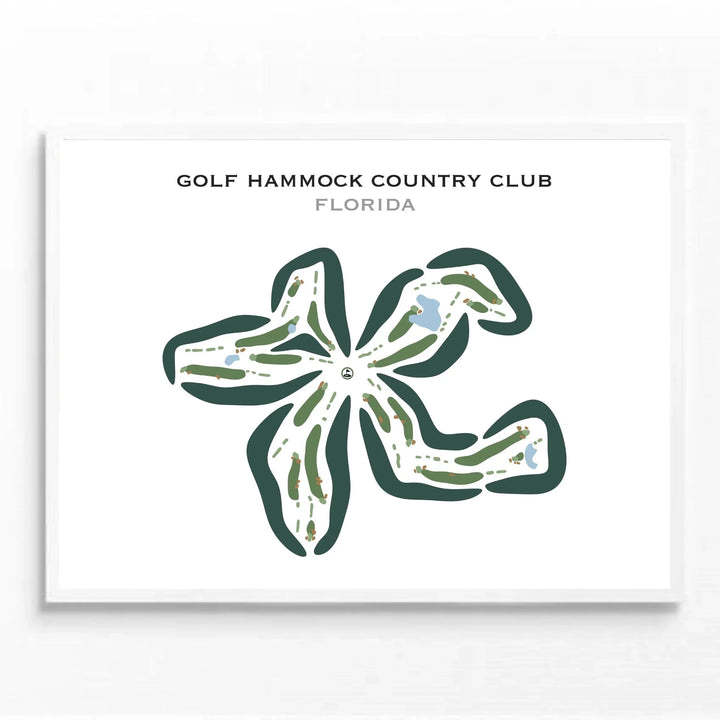 Golf Hammock Golf Club, Florida - Printed Golf Courses