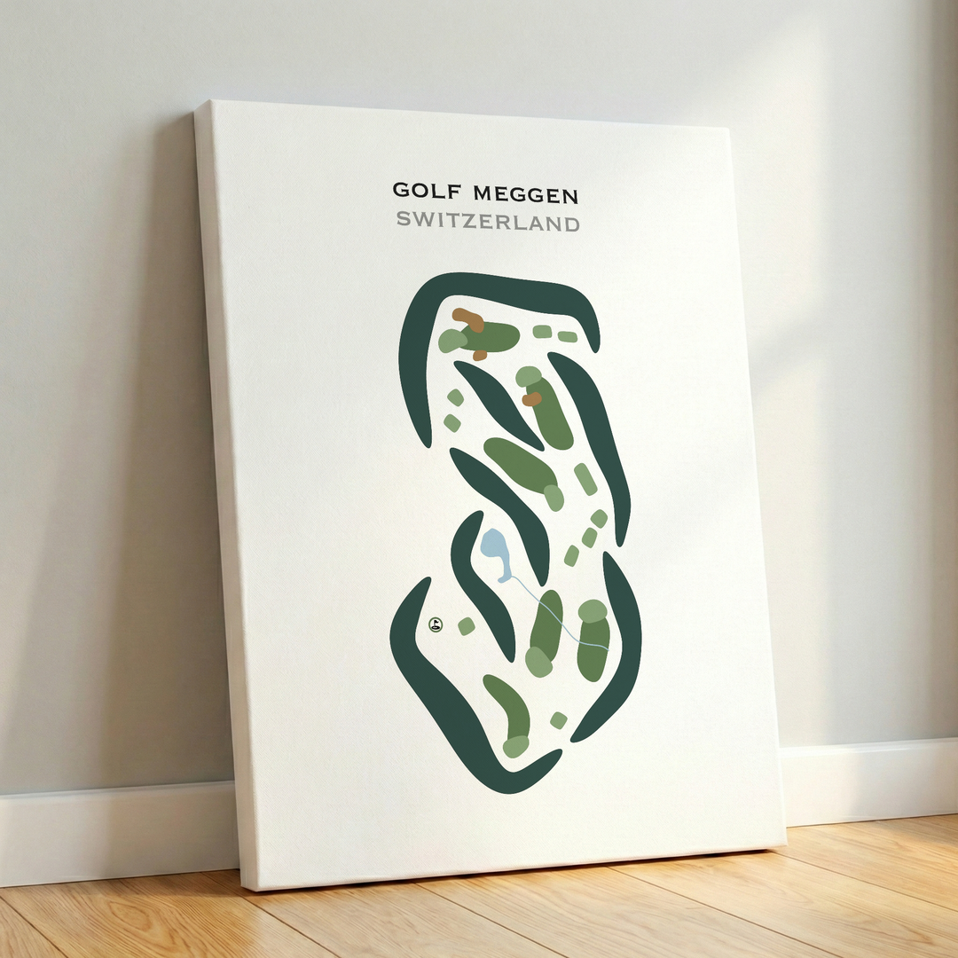 Golf Meggen, Switzerland - Printed Golf Courses