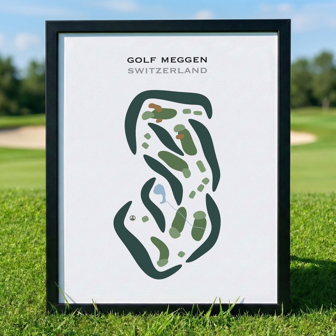 Golf Meggen, Switzerland - Printed Golf Courses