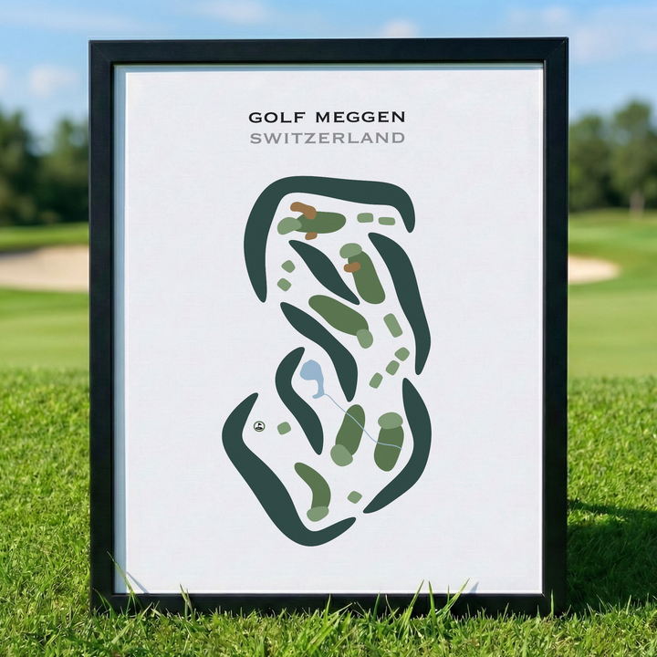 Golf Meggen, Switzerland - Printed Golf Courses