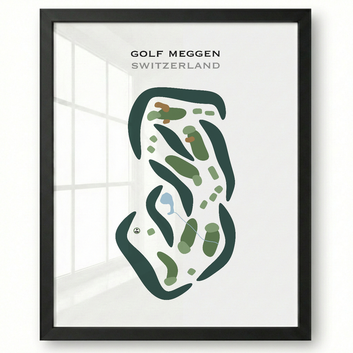 Golf Meggen, Switzerland - Printed Golf Courses