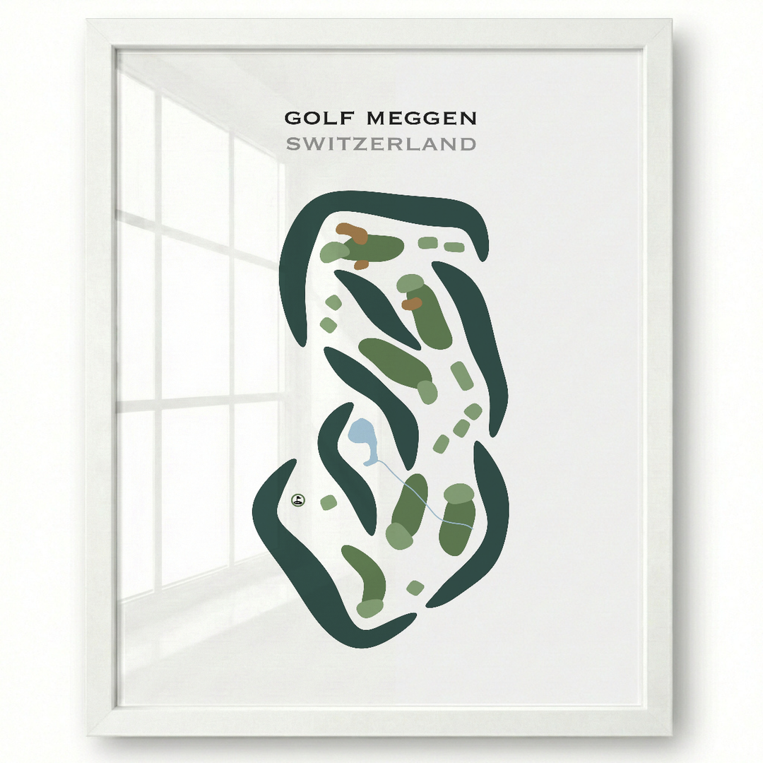 Golf Meggen, Switzerland - Printed Golf Courses