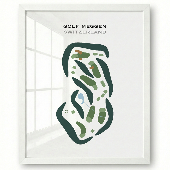 Golf Meggen, Switzerland - Printed Golf Courses