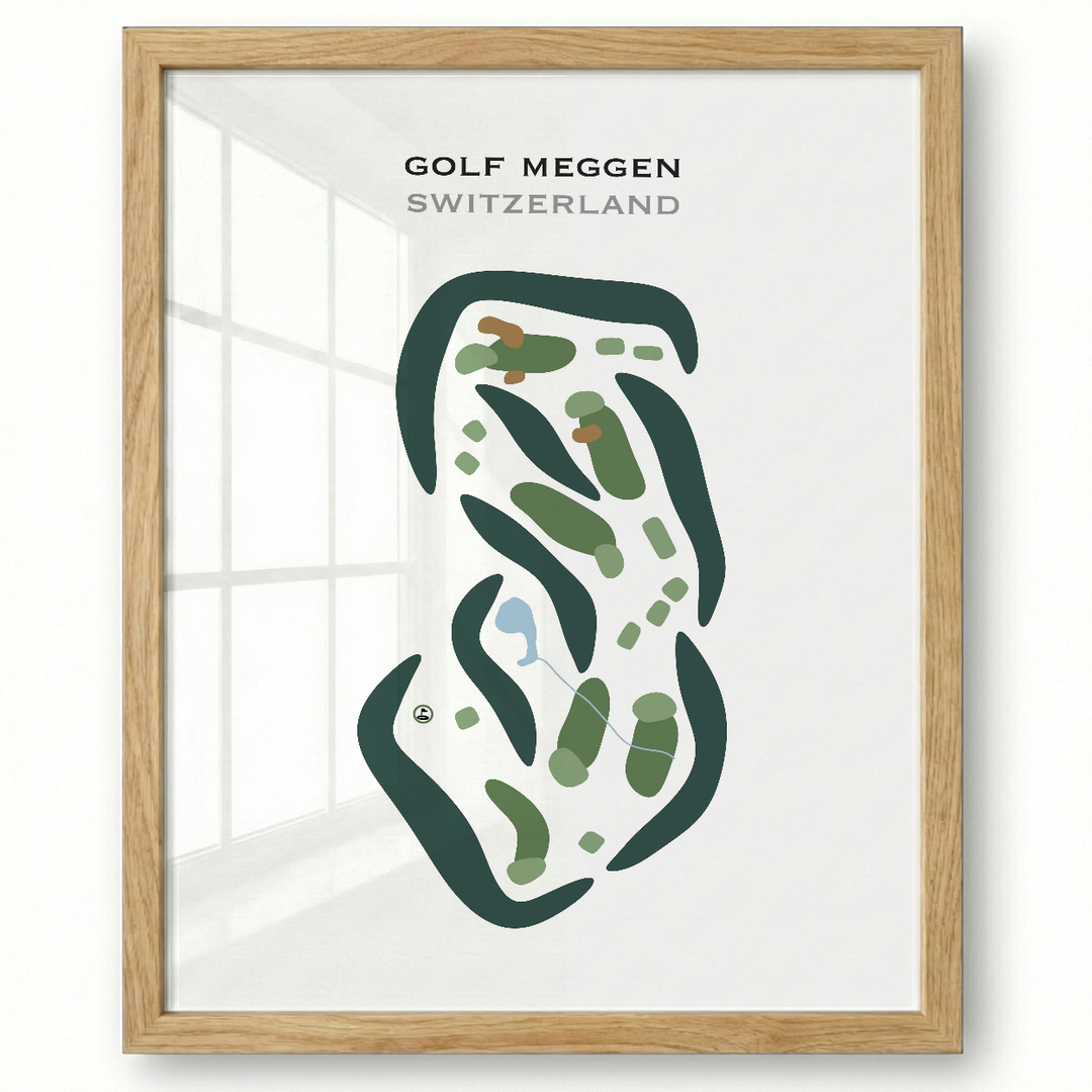 Golf Meggen, Switzerland - Printed Golf Courses