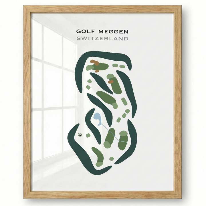 Golf Meggen, Switzerland - Printed Golf Courses