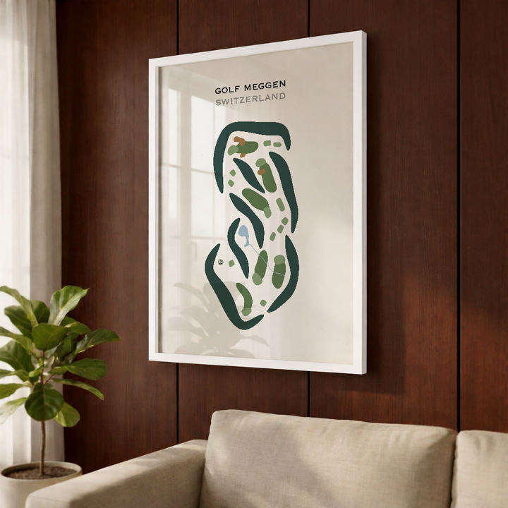 Golf Meggen, Switzerland - Printed Golf Courses