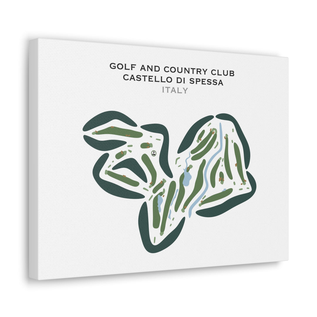 Golf & Country Club Castello Di Spessa, Italy - Printed Golf Courses