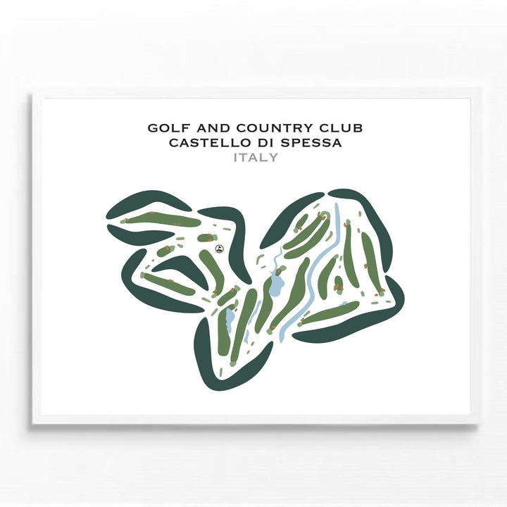 Golf & Country Club Castello Di Spessa, Italy - Printed Golf Courses