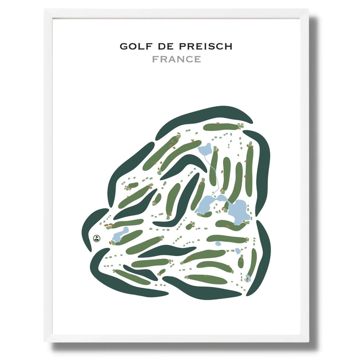 Golf de Preisch, France - Printed Golf Courses