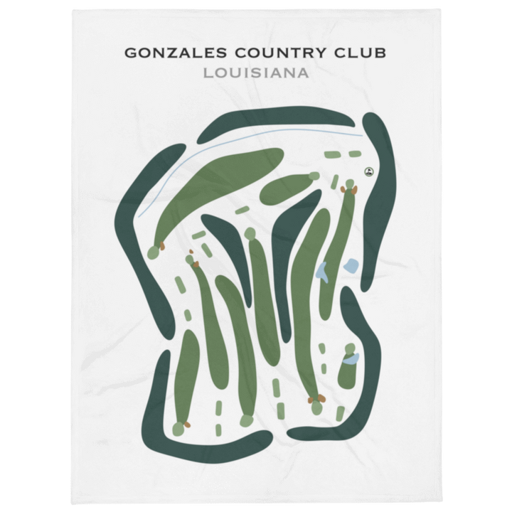 Gonzales Country Club, Louisiana - Printed Golf Courses