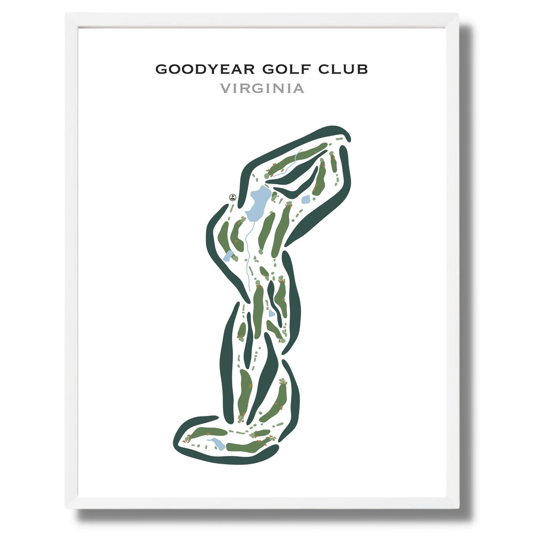 Goodyear Golf Club, Virginia - Printed Golf Courses