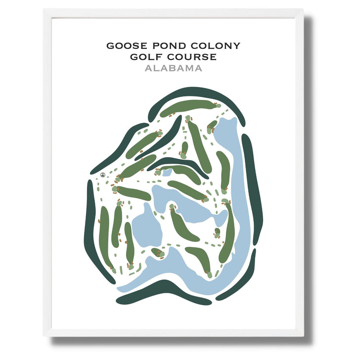 Goose Pond Colony Golf Course, Alabama - Printed Golf Courses