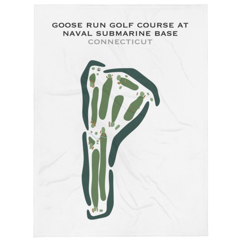 Goose Run Golf Course at Naval Submarine Base, Connecticut - Printed Golf Courses