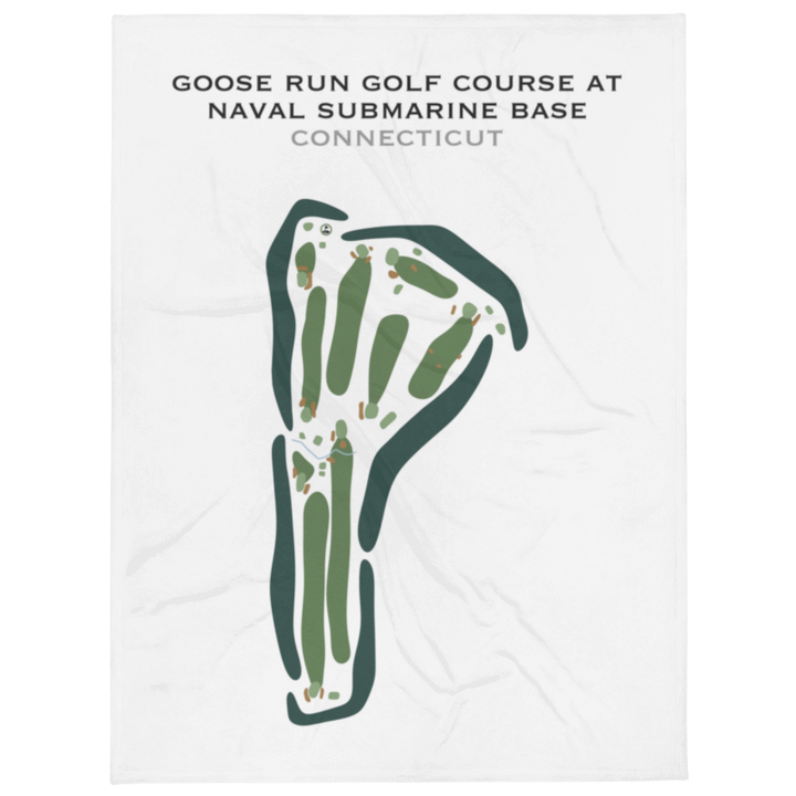 Goose Run Golf Course at Naval Submarine Base, Connecticut - Printed Golf Courses