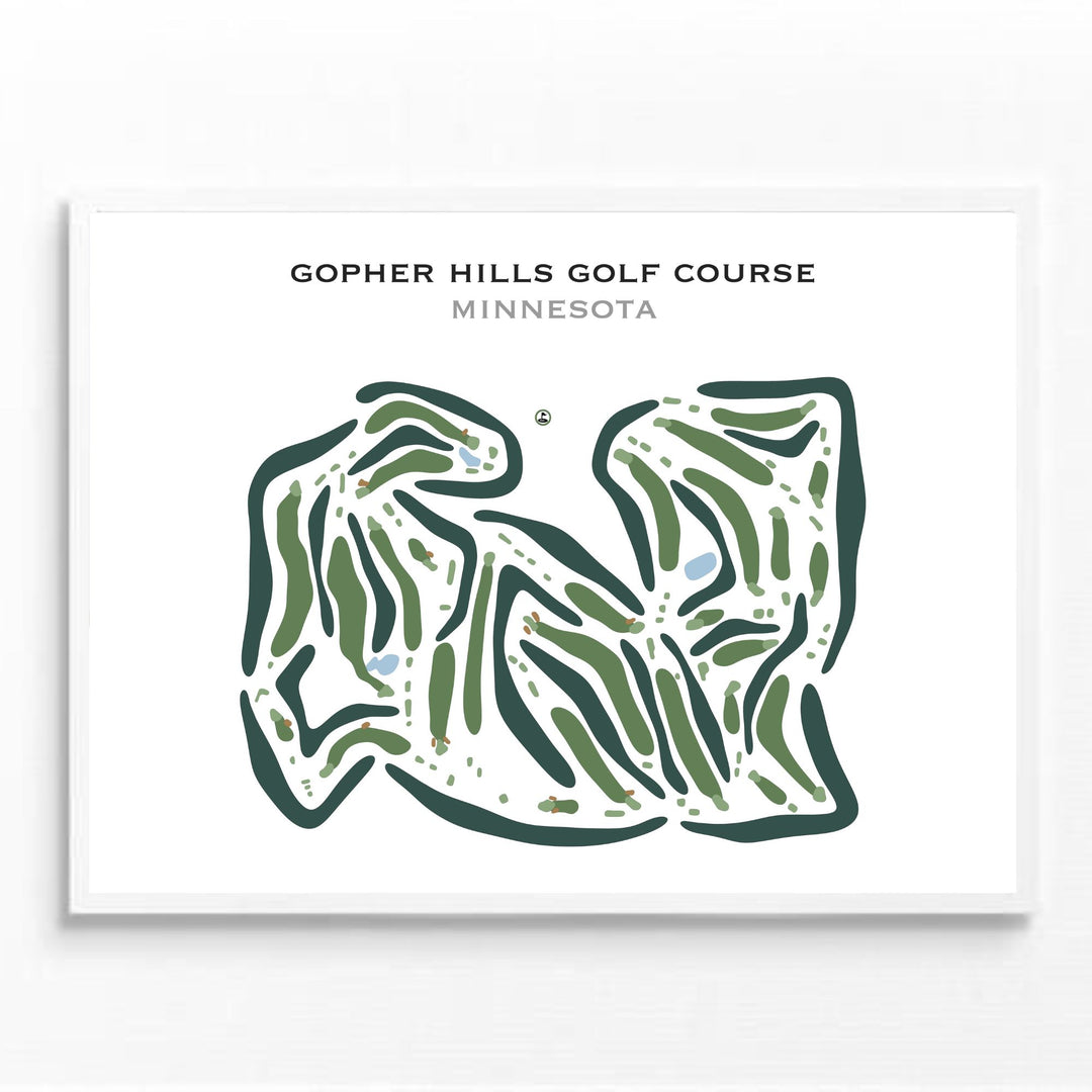 Gopher Hills Golf Course, Minnesota - Printed Golf Courses