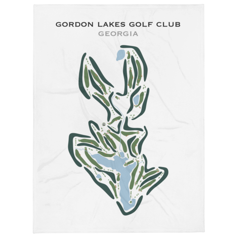 Gordon Lakes Golf Club, Georgia - Printed Golf Course