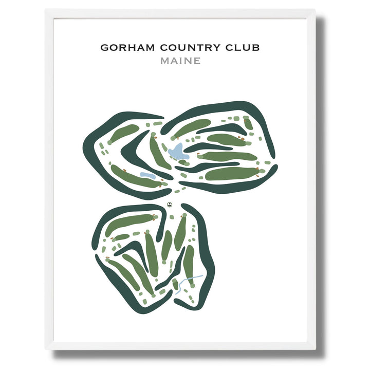 Gorham Country Club, Maine - Printed Golf Courses