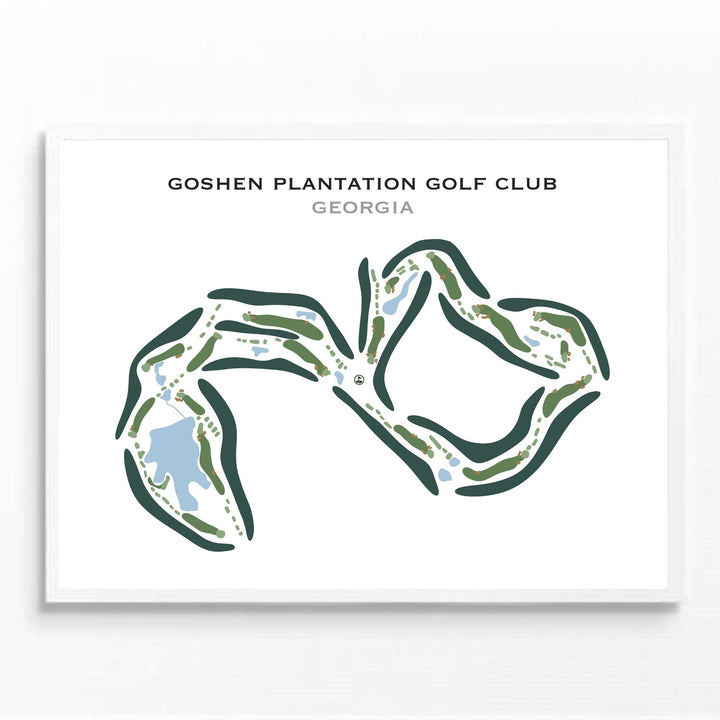 Goshen Plantation Golf Club, Georgia - Printed Golf Course