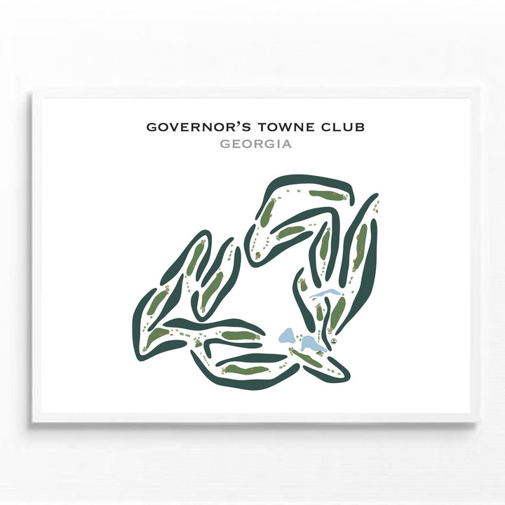 Governor's Towne Club, Georgia - Printed Golf Courses