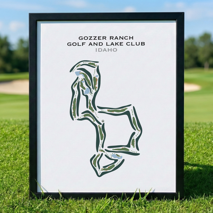 Gozzer Ranch Golf and Lake Club, Idaho - Printed Golf Courses