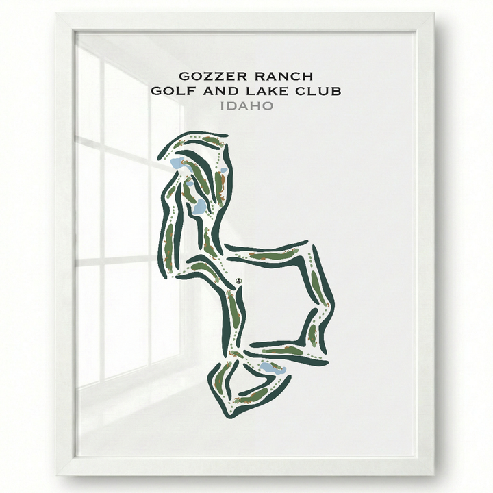 Gozzer Ranch Golf and Lake Club, Idaho - Printed Golf Courses