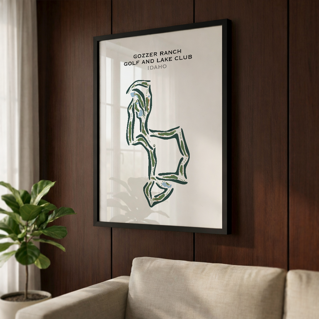 Gozzer Ranch Golf and Lake Club, Idaho - Printed Golf Courses