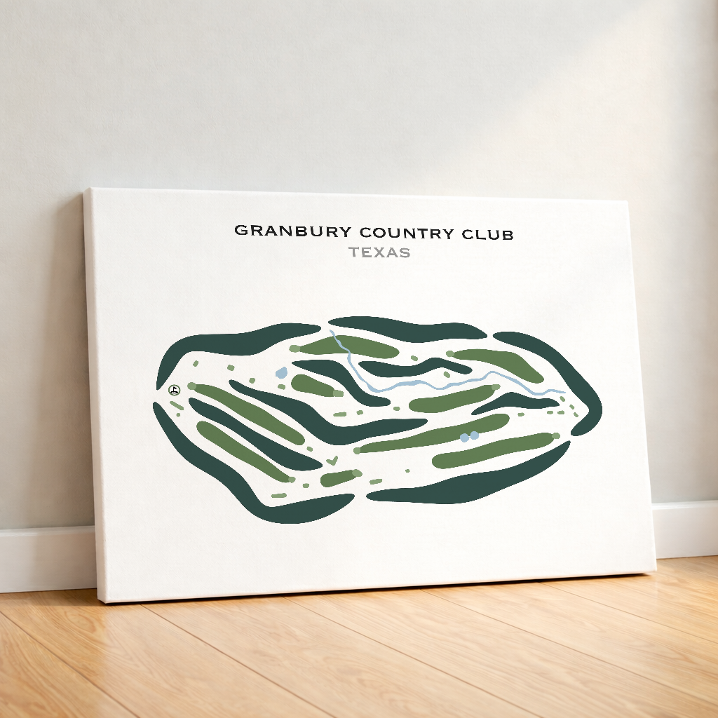 Granbury Country Club, Texas - Printed Golf Courses