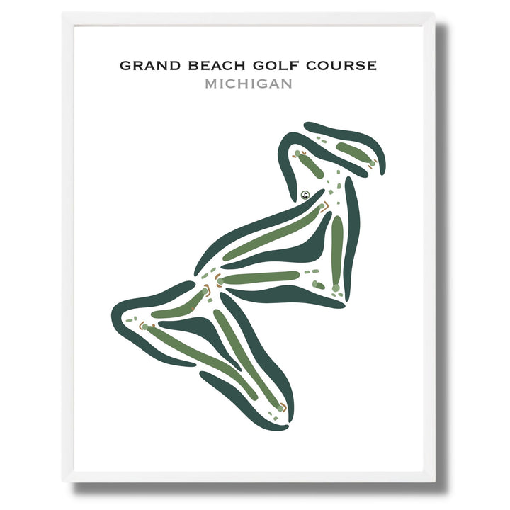 Grand Beach Golf Course, Michigan - Printed Golf Courses