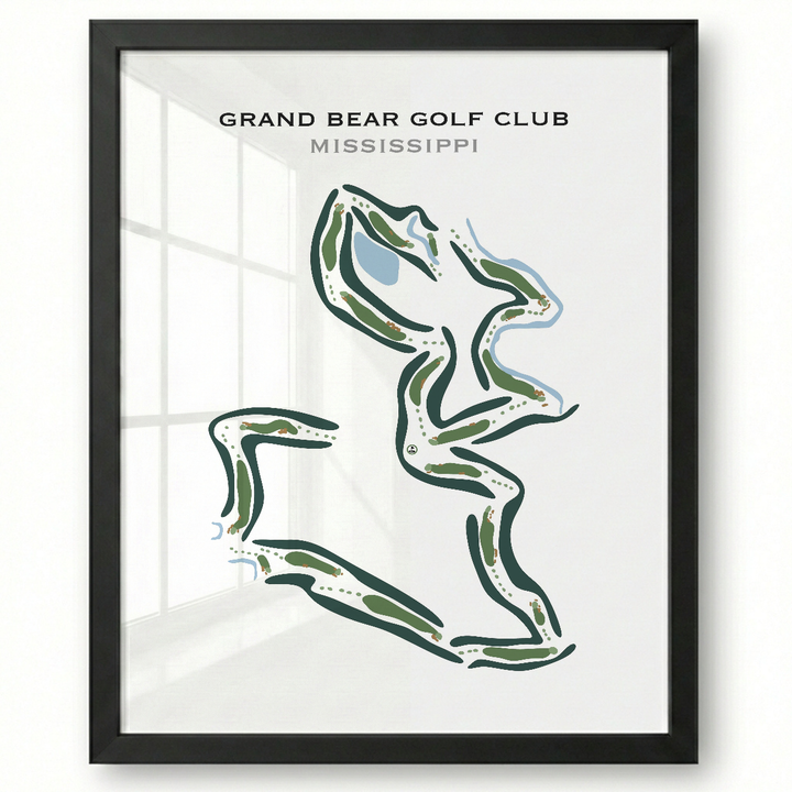 Grand Bear Golf Club, Mississippi - Printed Golf Courses
