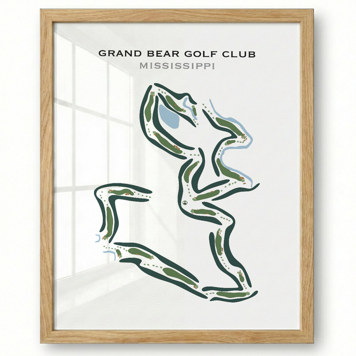 Grand Bear Golf Club, Mississippi - Printed Golf Courses