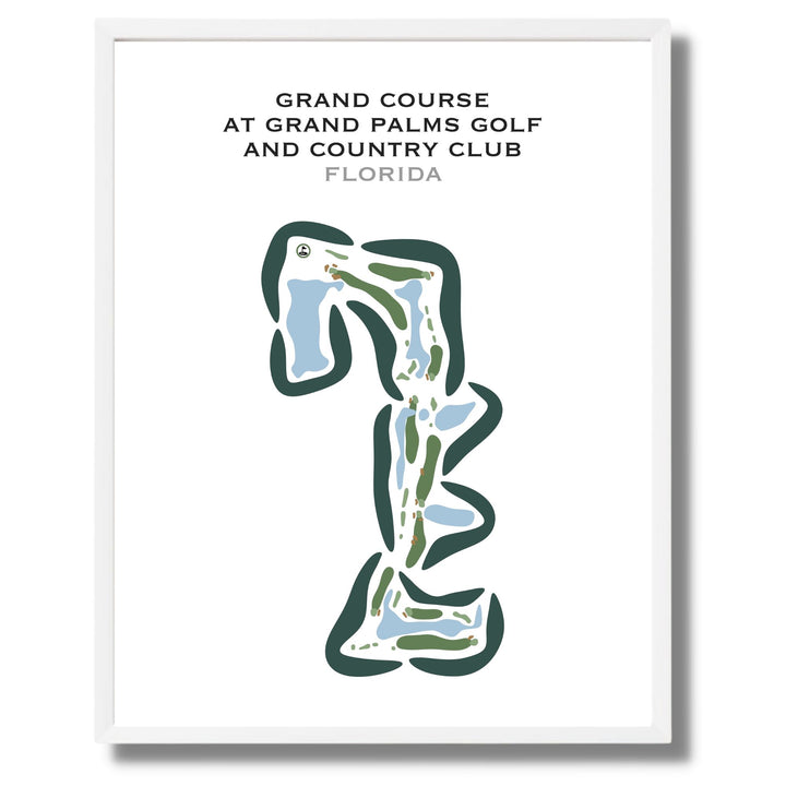 Grand Course at Grand Palms Golf & Country Club, Florida - Printed Golf Courses