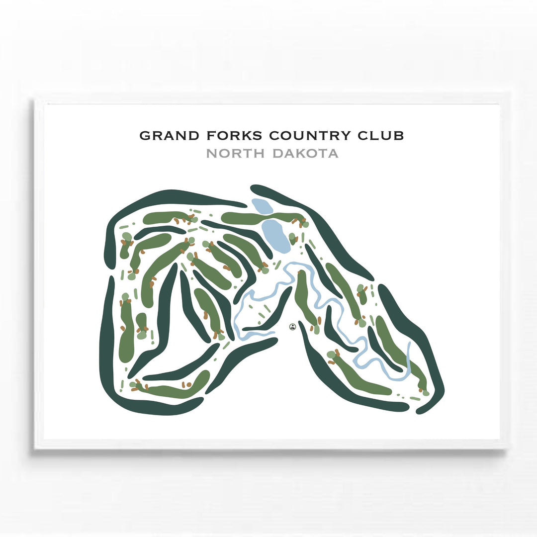 Grand Forks Country Club, North Dakota - Printed Golf Courses