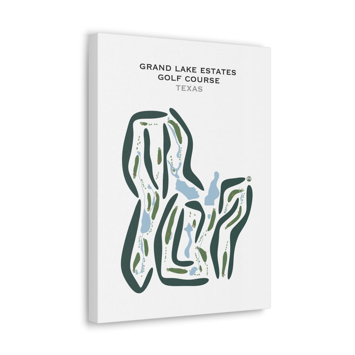 Grand Lake Estates Golf Course, Texas - Printed Golf Courses