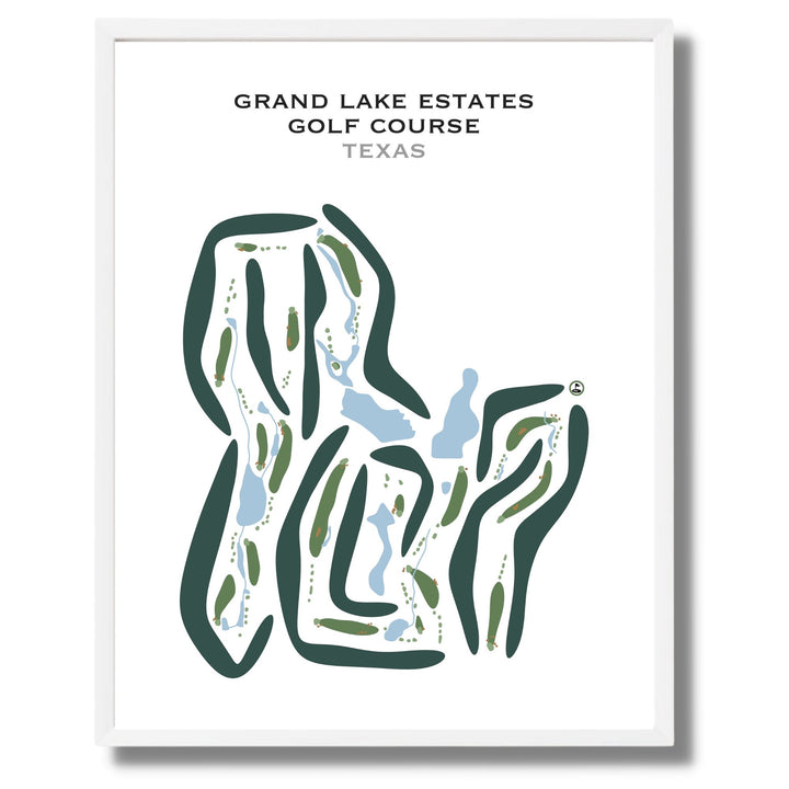 Grand Lake Estates Golf Course, Texas - Printed Golf Courses