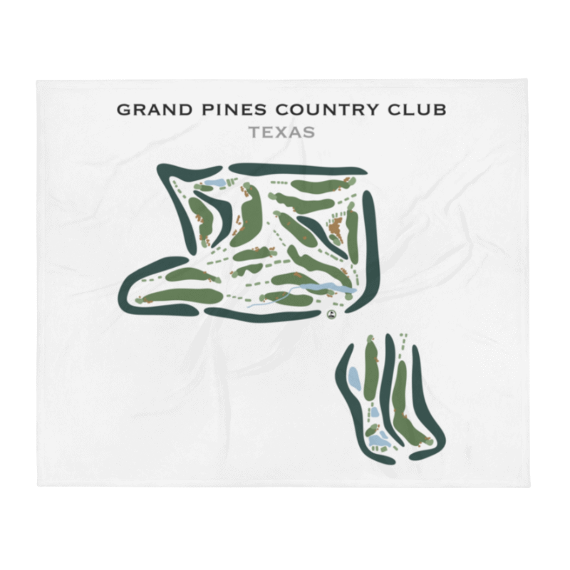 Grand Pines Country Club, Texas - Printed Golf Course