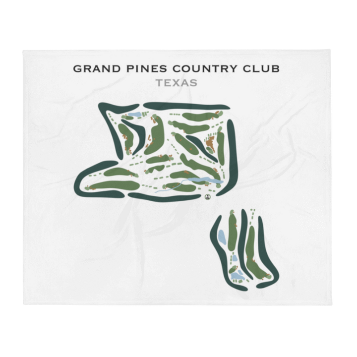 Grand Pines Country Club, Texas - Printed Golf Course