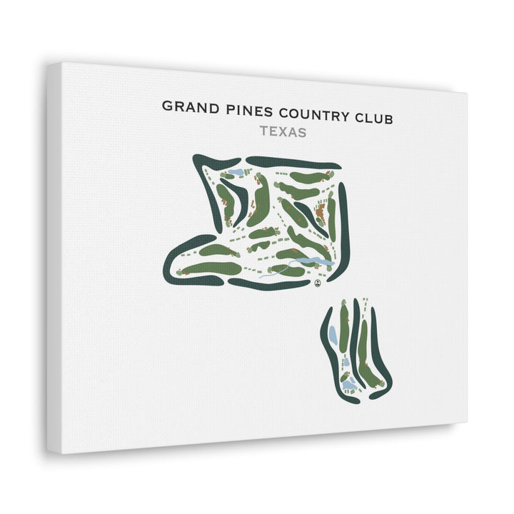 Grand Pines Country Club, Texas - Printed Golf Course