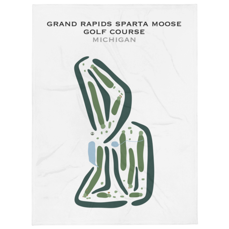 Grand Rapids Sparta Moose Golf Course, Michigan - Printed Golf Courses