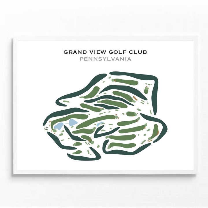 Grand View Golf Club, Pennsylvania - Printed Golf Courses