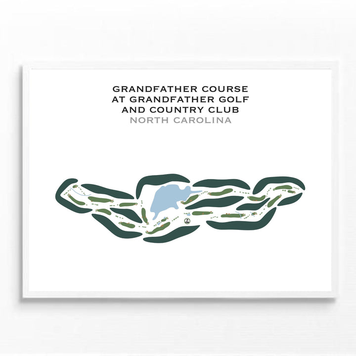 Grandfather Course at Grandfather Golf & Country Club, North Carolina - Printed Golf Courses