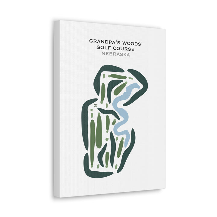 Grandpa's Woods Golf Course, Nebraska - Printed Golf Courses
