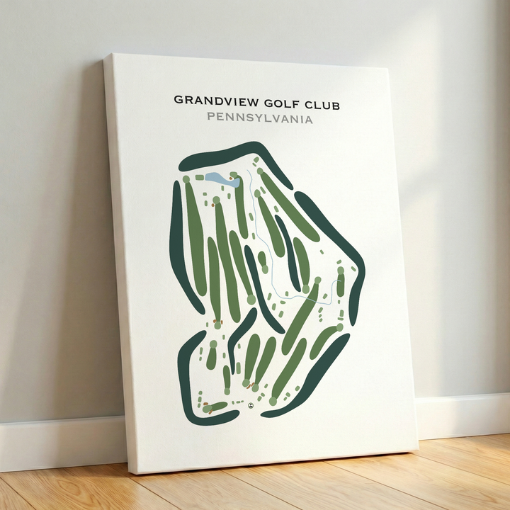 Grandview Golf Club, Pennsylvania - Printed Golf Course