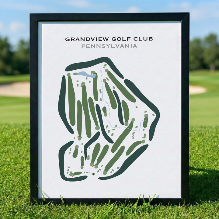 Grandview Golf Club, Pennsylvania - Printed Golf Course