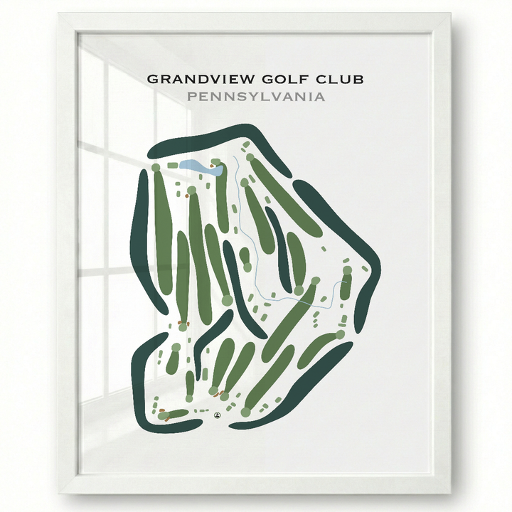 Grandview Golf Club, Pennsylvania - Printed Golf Course