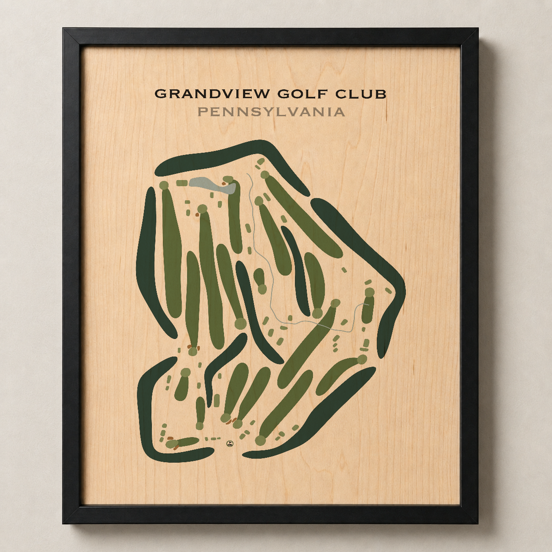 Grandview Golf Club, Pennsylvania - Printed Golf Course