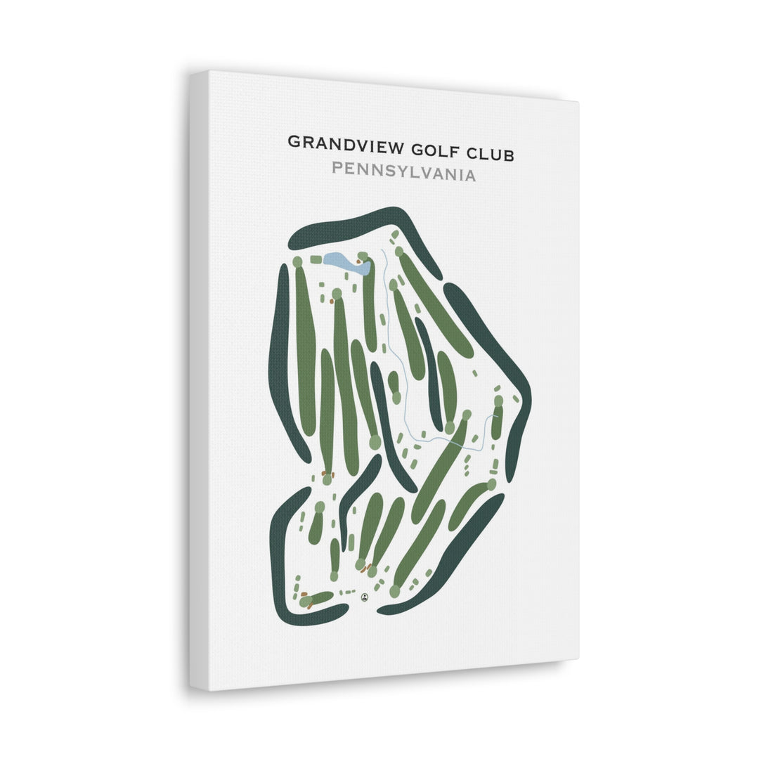 Grandview Golf Club, Pennsylvania - Printed Golf Course