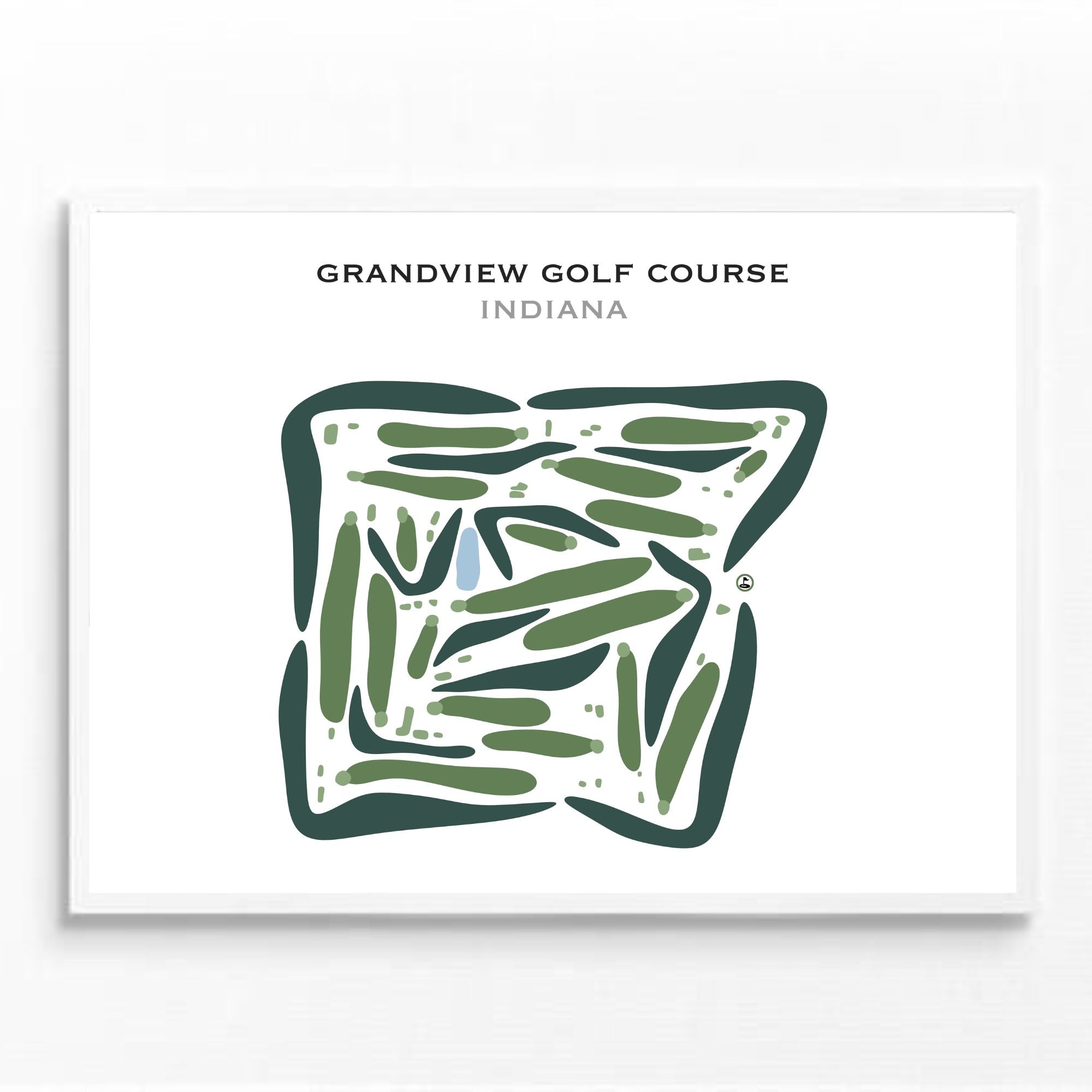 Buy the best printed golf course Grandview Golf Course, Indiana Golf