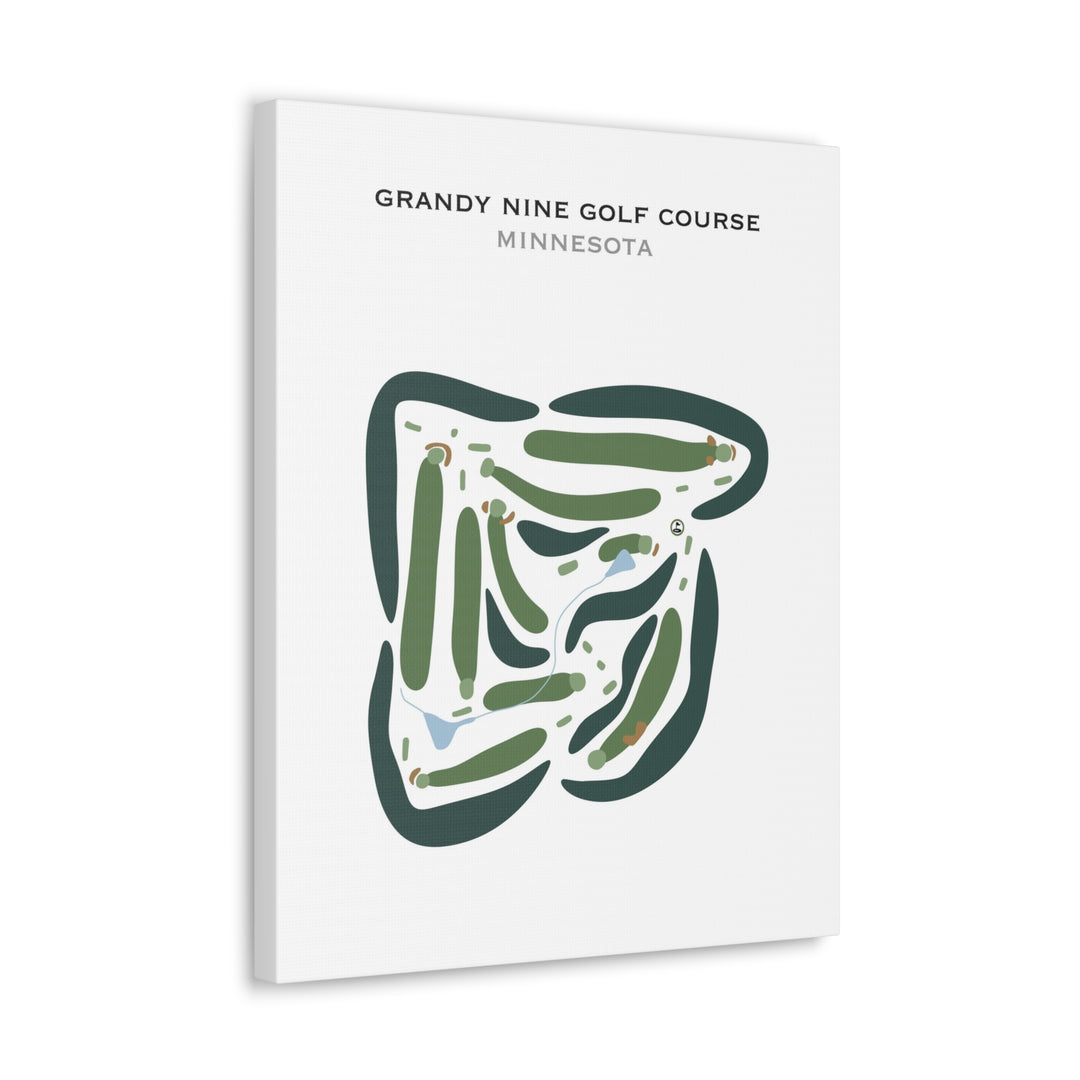 Grandy Nine Golf Course, Minnesota - Printed Golf Courses
