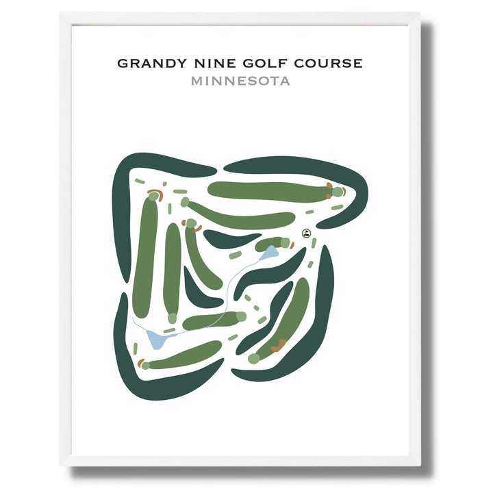 Grandy Nine Golf Course, Minnesota - Printed Golf Courses