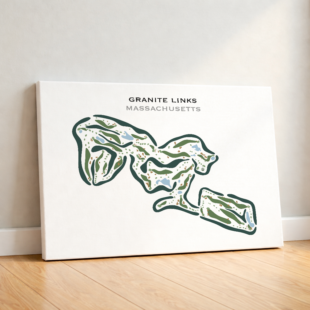 Granite Links Golf Club, Quincy, Massachusetts - Printed Golf Courses